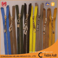 All kind of multi color brass metal zipper with fashion metal zipper puller